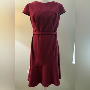 Donna Morgan Wine Midi Dress
